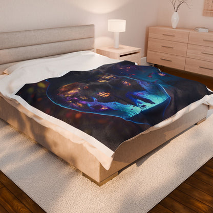 Enchanted Night Fairy House Throw