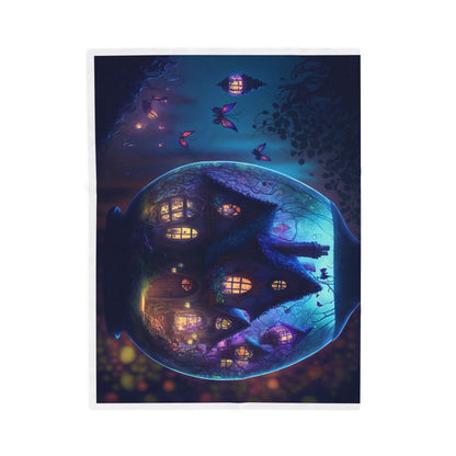 Enchanted Night Fairy House Throw