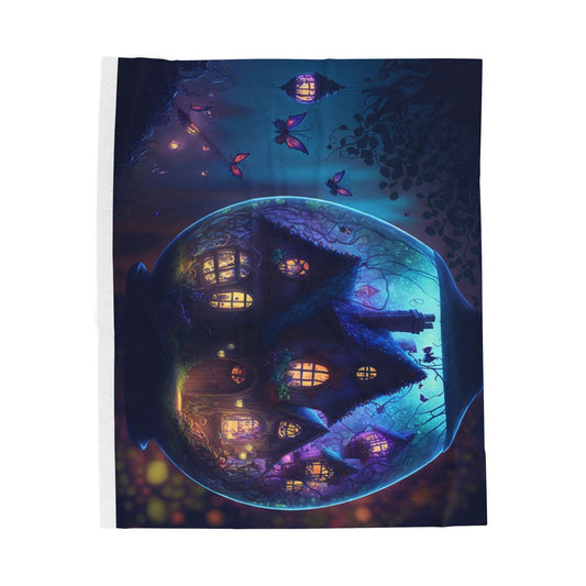 Enchanted Night Fairy House Throw