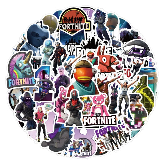 55pcs Fort Gamer Stickers