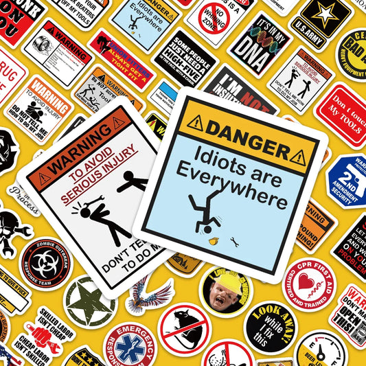 98PCS Fun Safety Stickers
