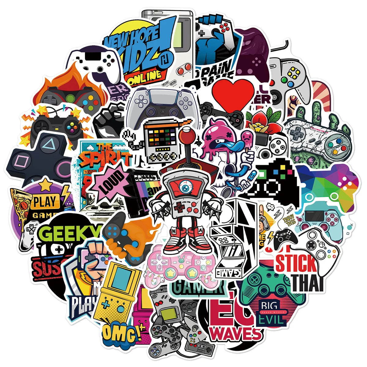 50PCS  Video Game Stickers