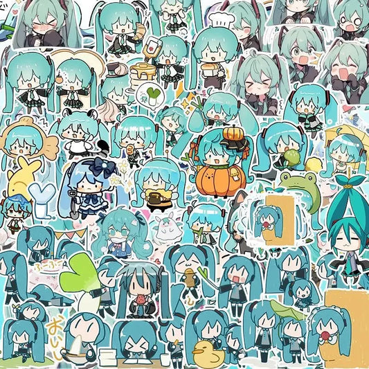 100PCS Kawaii HatsuneMiku Stickers