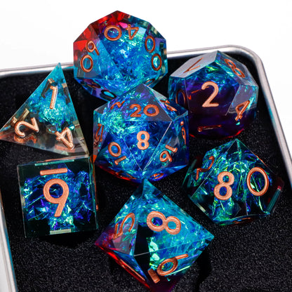 Dice 7pcs Handmade. Many varieties to choose from.
