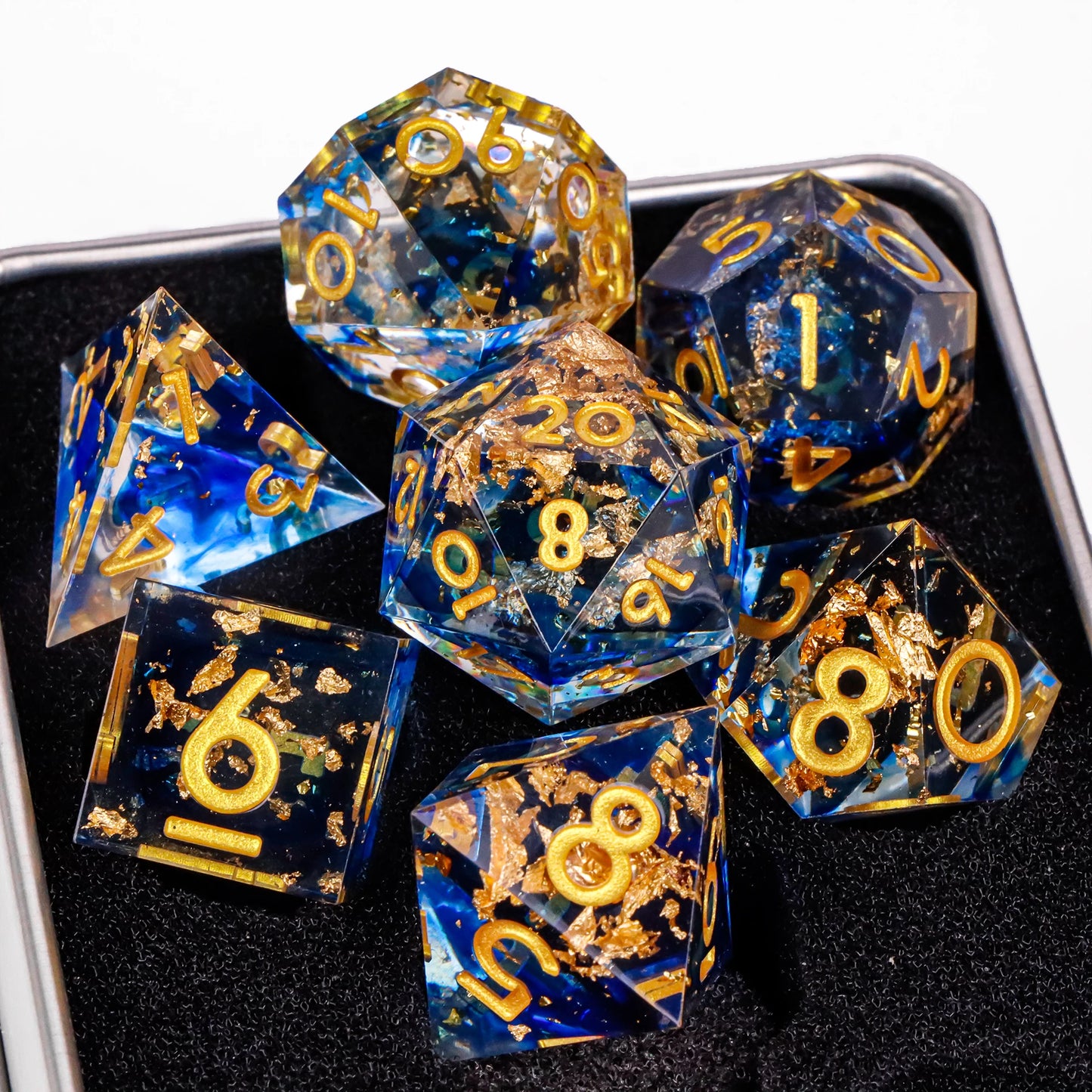 Dice 7pcs Handmade. Many varieties to choose from.