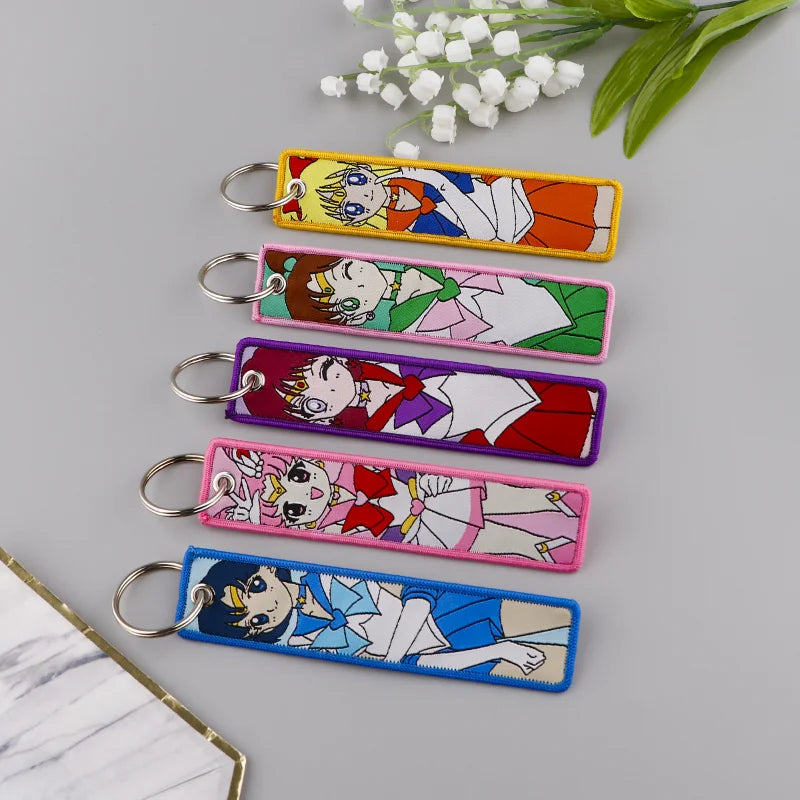 S Moon Keychains