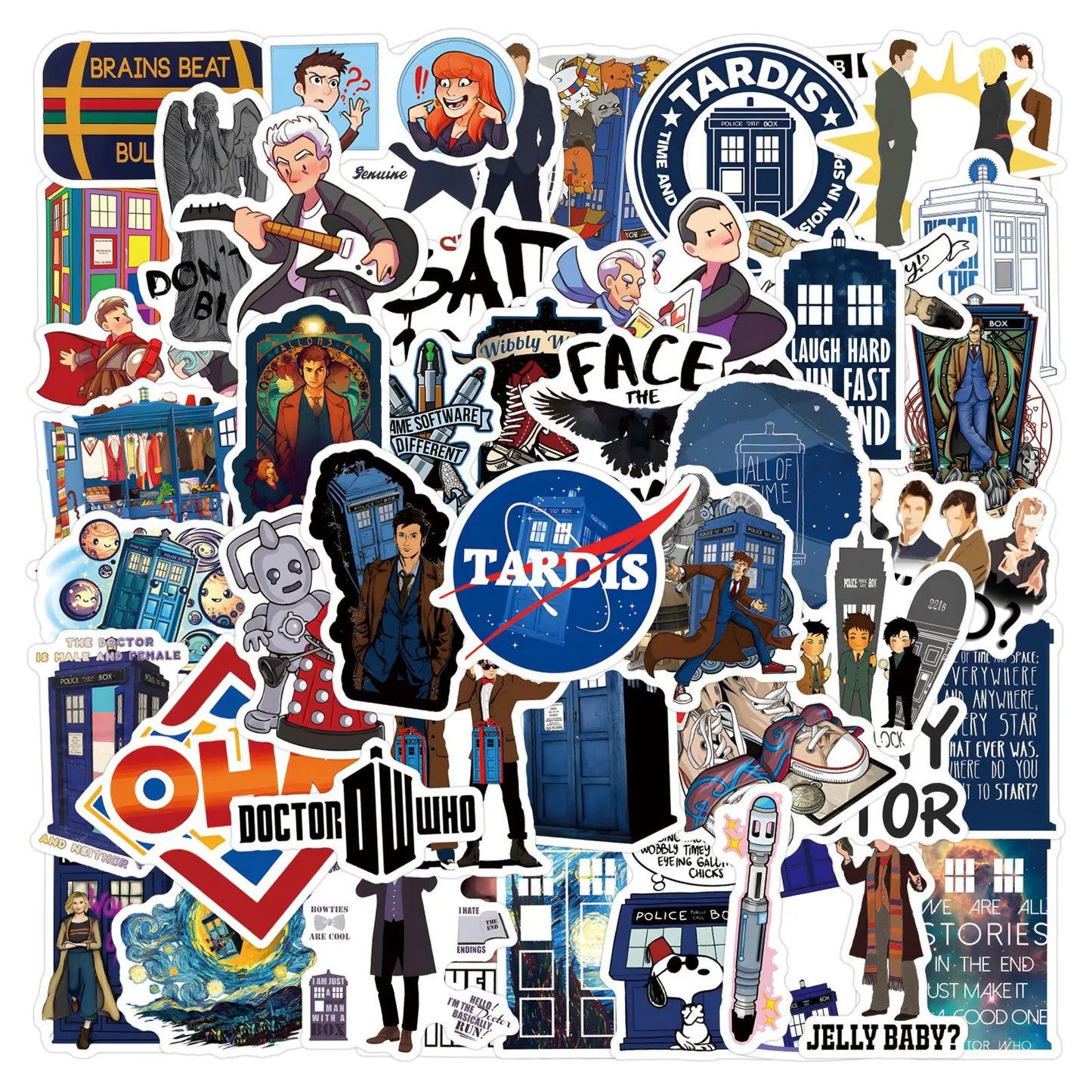 10/55/110PC WHO Stickers