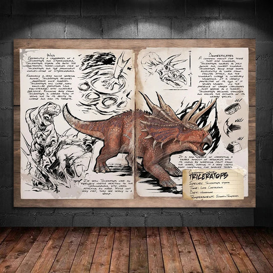 ARK Survival Evolved Art Dinosaur Series Posters