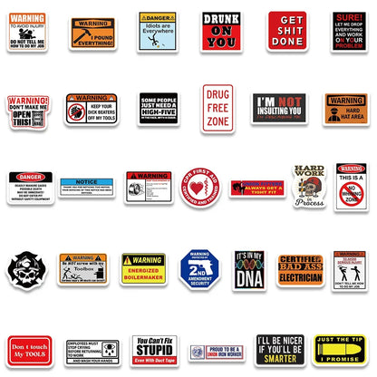98PCS Fun Safety Stickers
