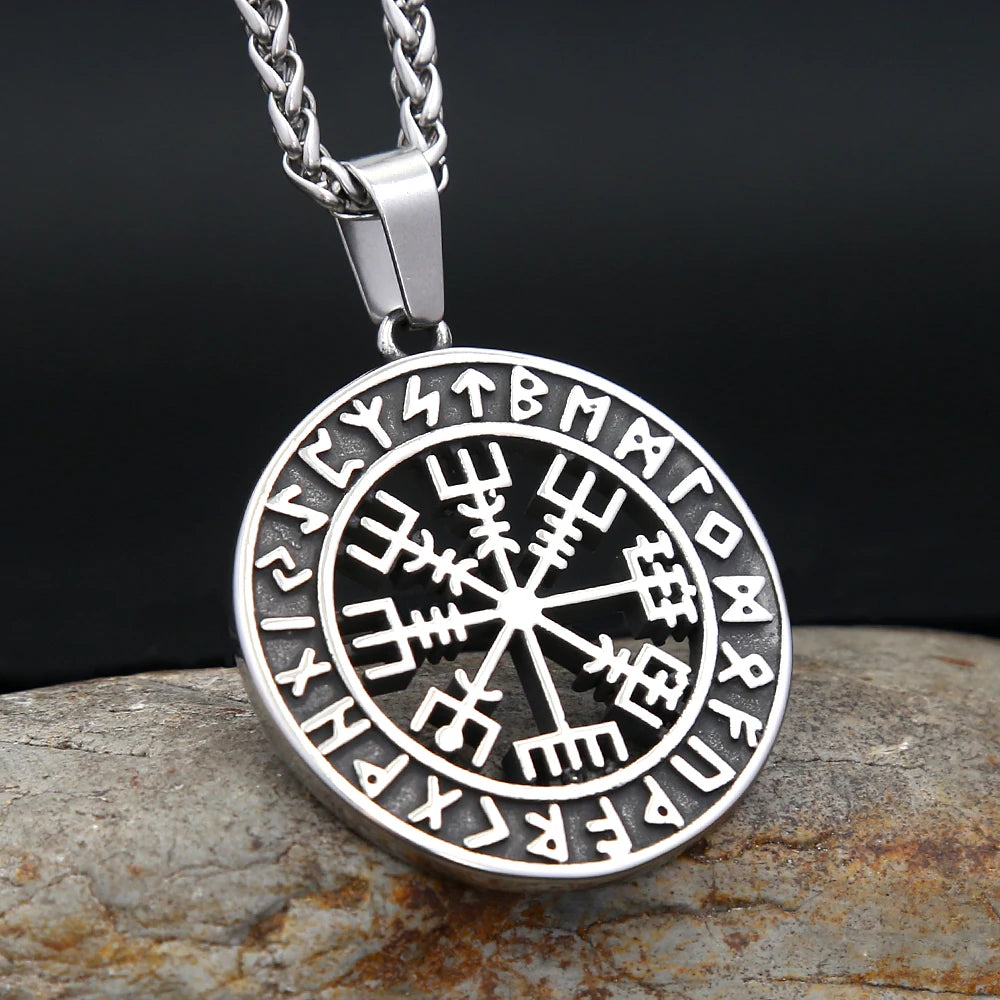 Nordic  Viking Amulet Necklace Stainless Steel