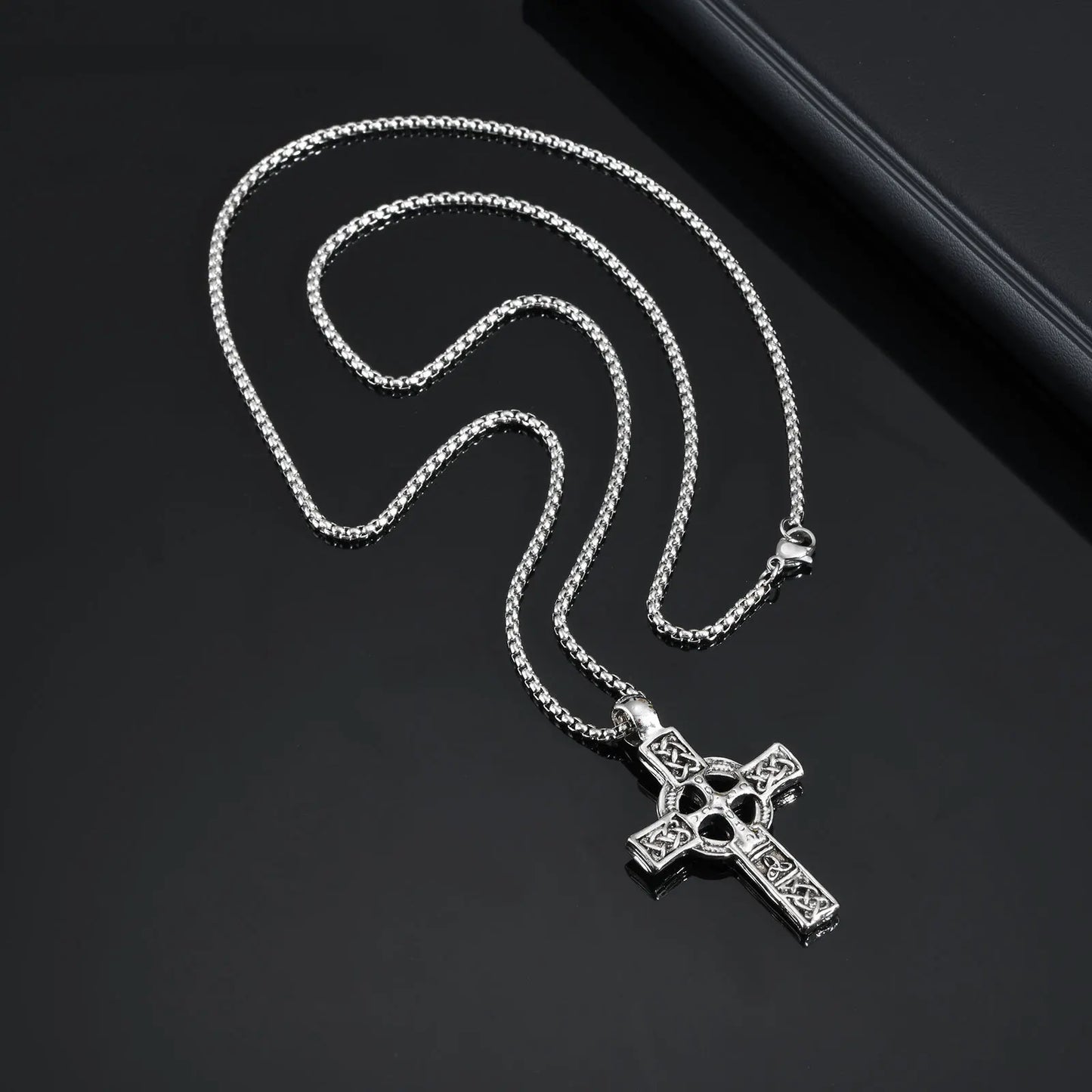 Nordic Celtic Knot Cross Necklace