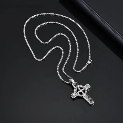 Nordic Celtic Knot Cross Necklace