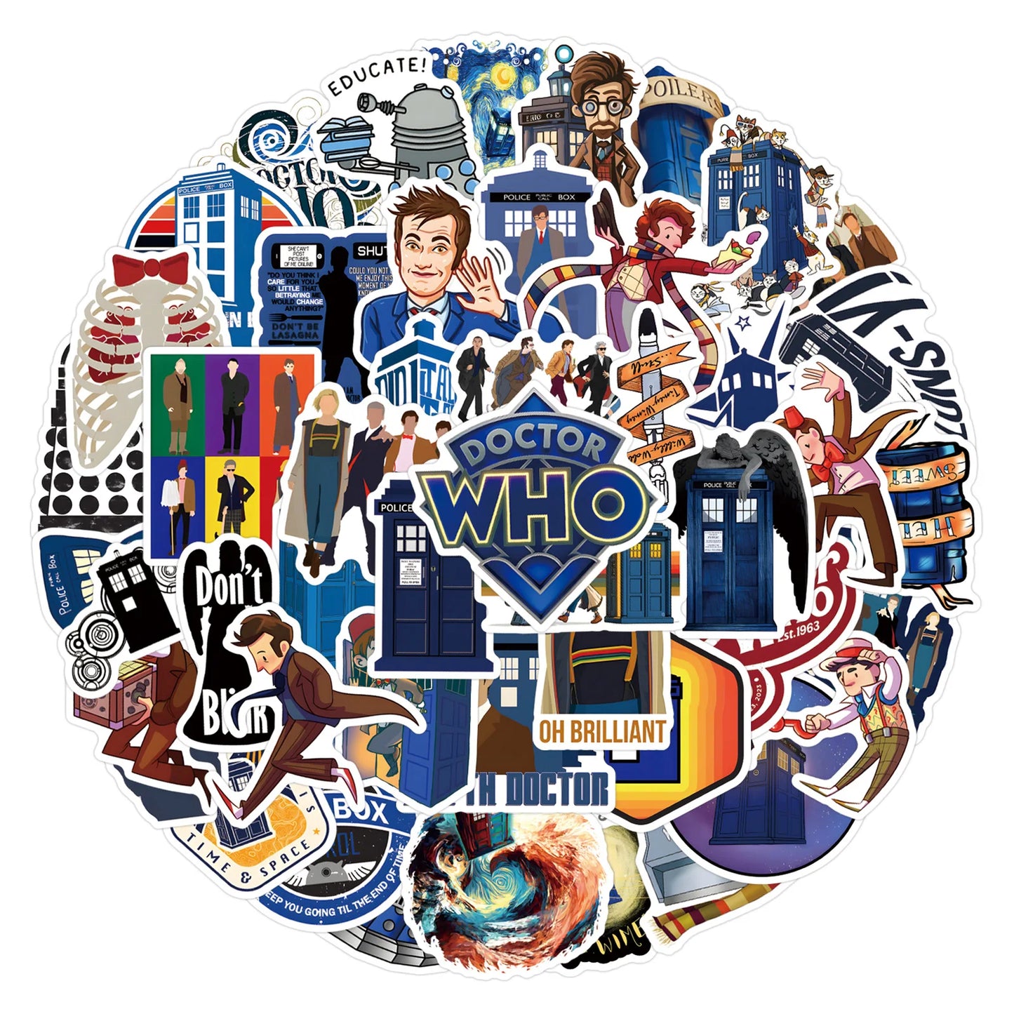 10/55/110PC WHO Stickers