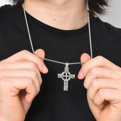 Nordic Celtic Knot Cross Necklace