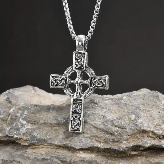 Nordic Celtic Knot Cross Necklace