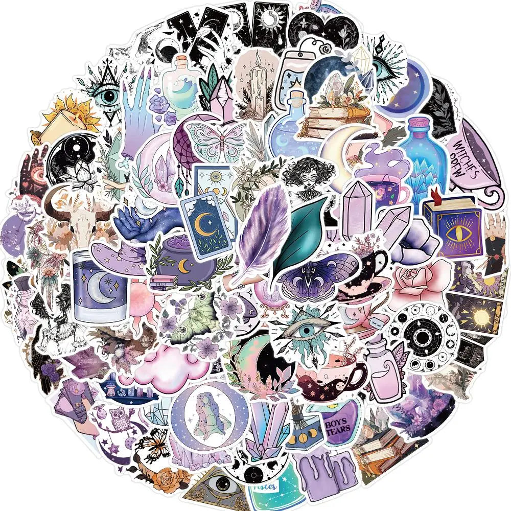 50/100pcs WitchyStickers