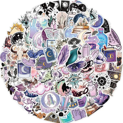 50/100pcs WitchyStickers