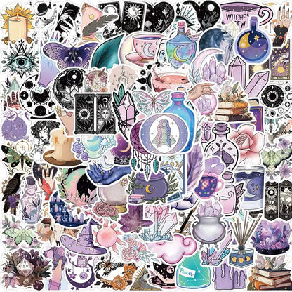 50/100pcs WitchyStickers