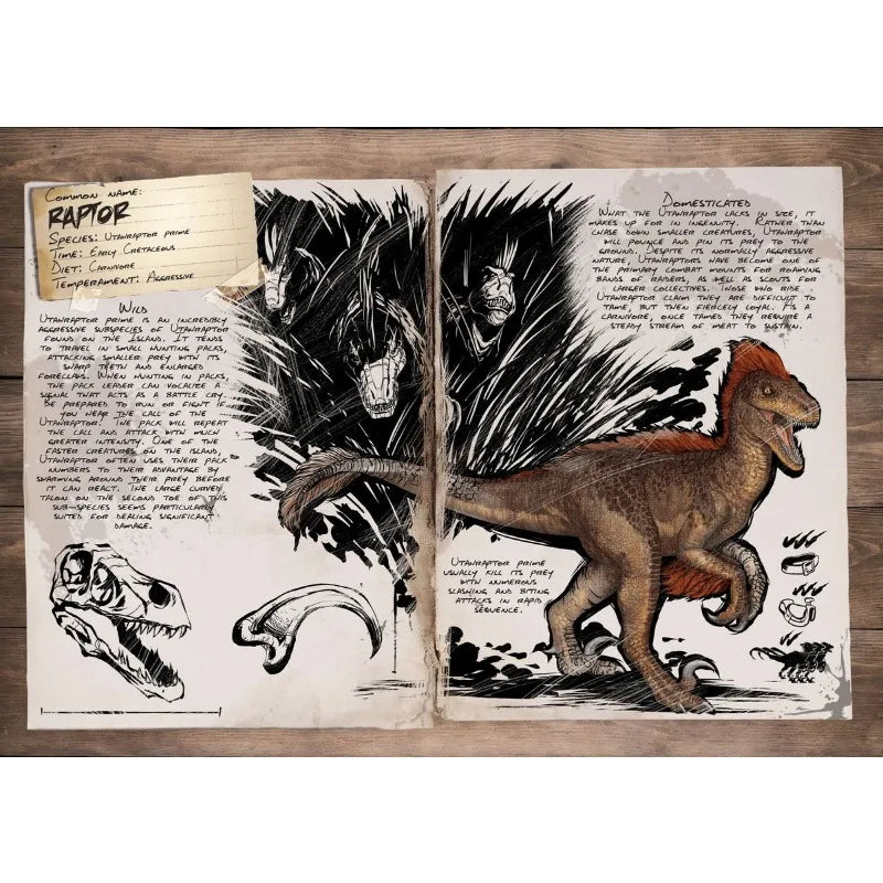ARK Survival Evolved Art Dinosaur Series Posters