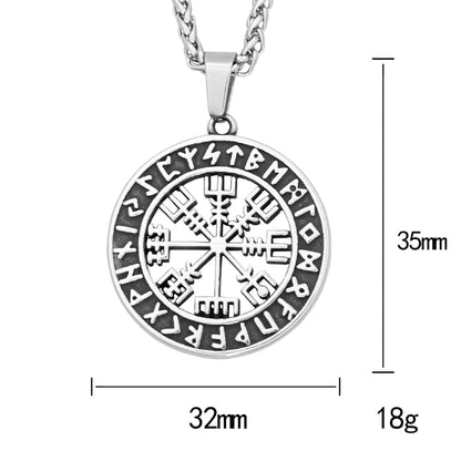 Nordic  Viking Amulet Necklace Stainless Steel