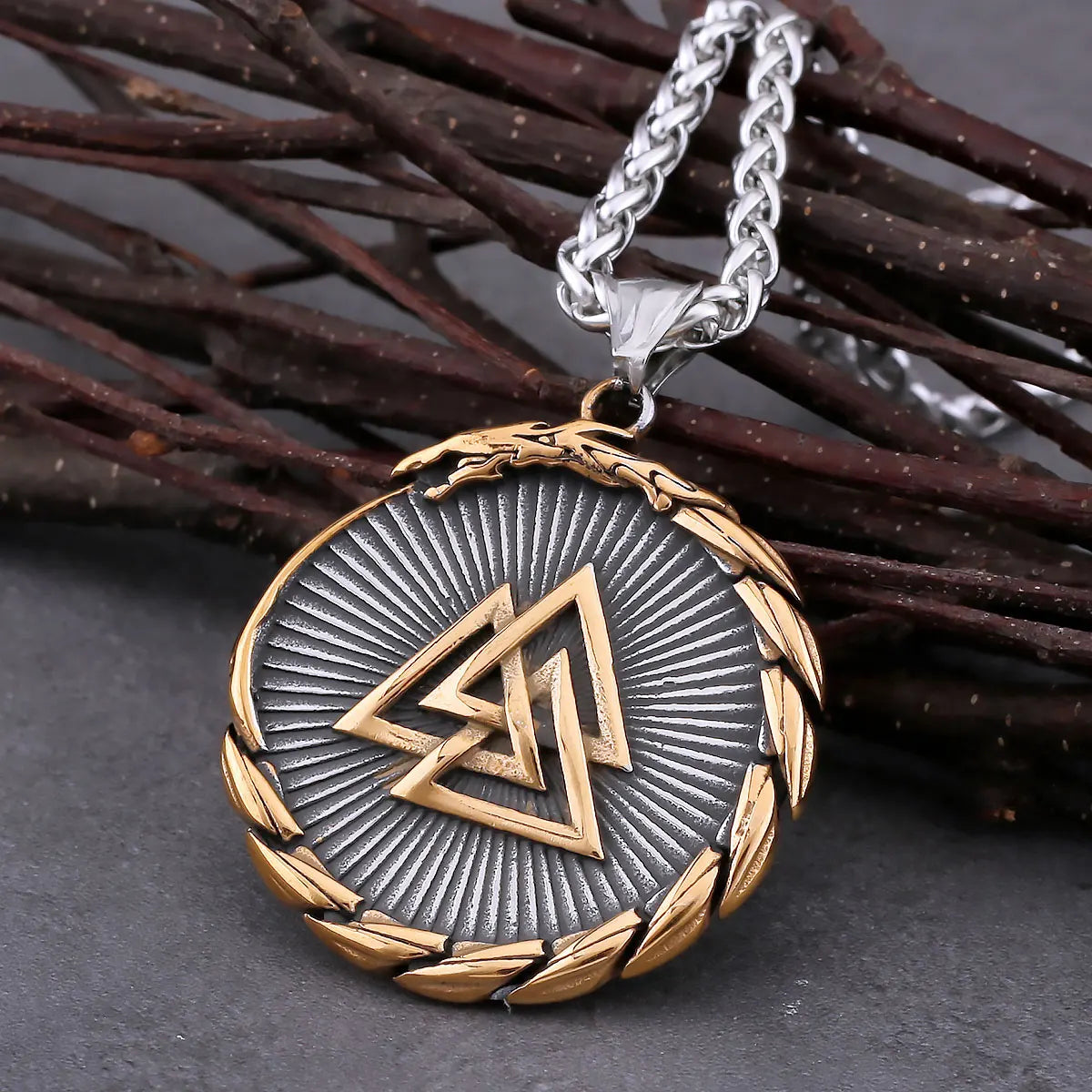 Odin Valknut Amulet Pendant