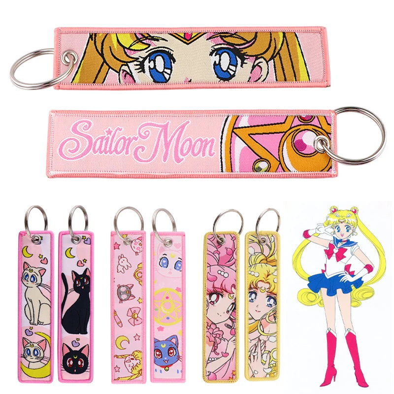 S Moon Keychains