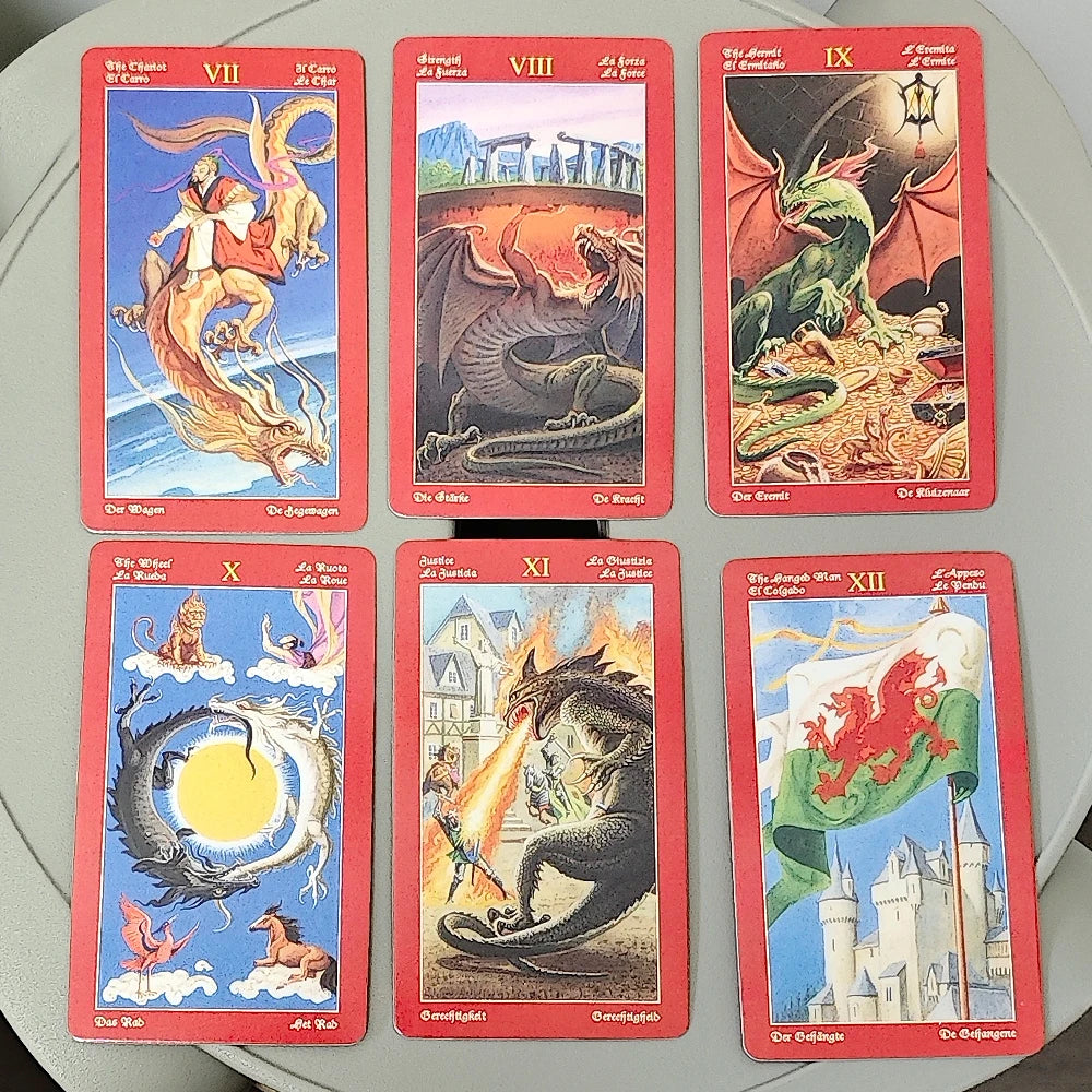 Dragons Tarot 78 Pcs Vintage Tarot Cards
