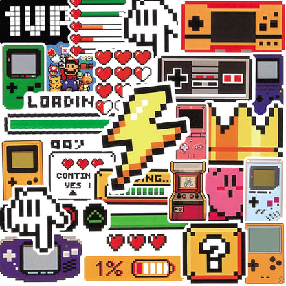 50PCS Classic Gaming Console Cartoon Stickers