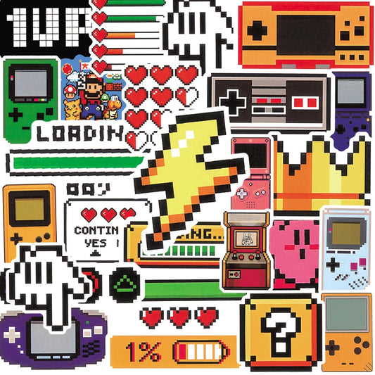 50PCS Classic Gaming Console Cartoon Stickers
