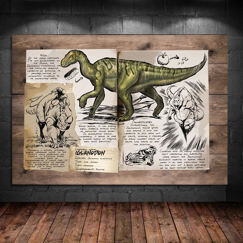 ARK Survival Evolved Art Dinosaur Series Posters