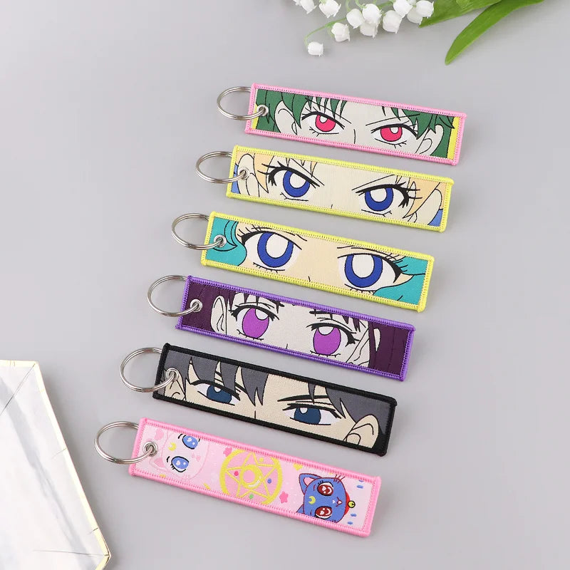 S Moon Keychains
