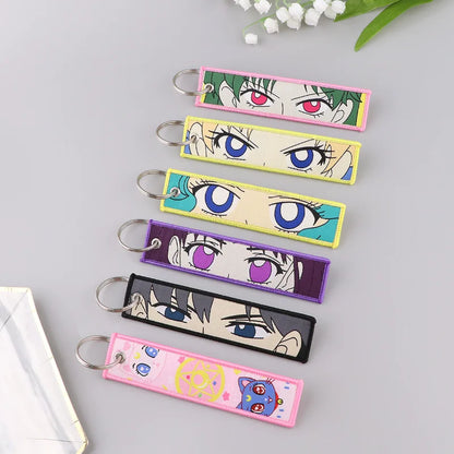 S Moon Keychains