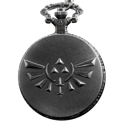 Zelda Stone Swordsman Vintage Bronze Quartz Pocket Watch