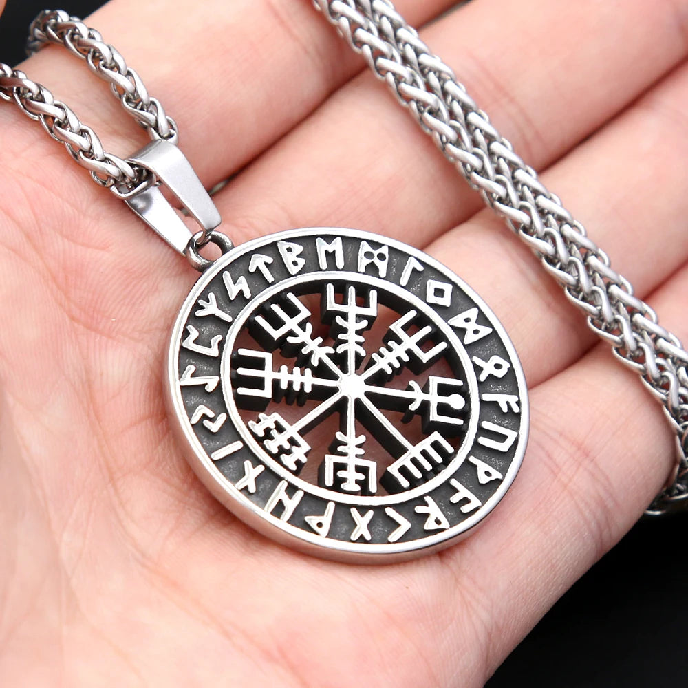Nordic  Viking Amulet Necklace Stainless Steel
