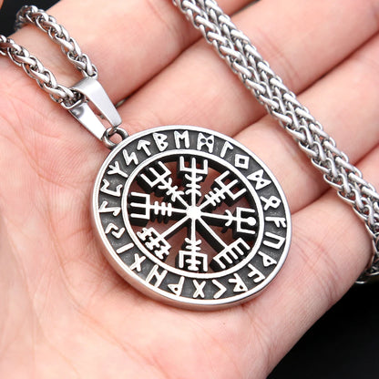 Nordic  Viking Amulet Necklace Stainless Steel