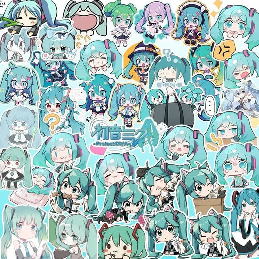 100PCS Kawaii HatsuneMiku Stickers