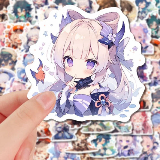 100PCS Cute Genshin Stickers
