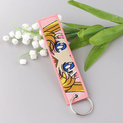 S Moon Keychains