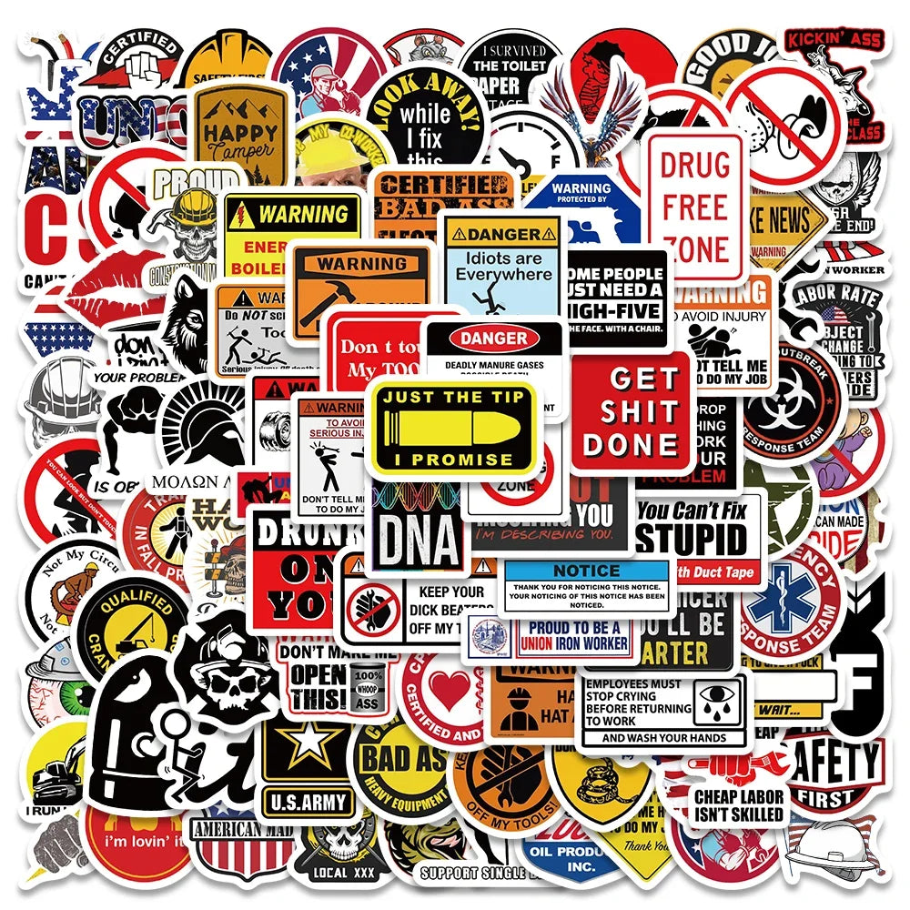 98PCS Fun Safety Stickers