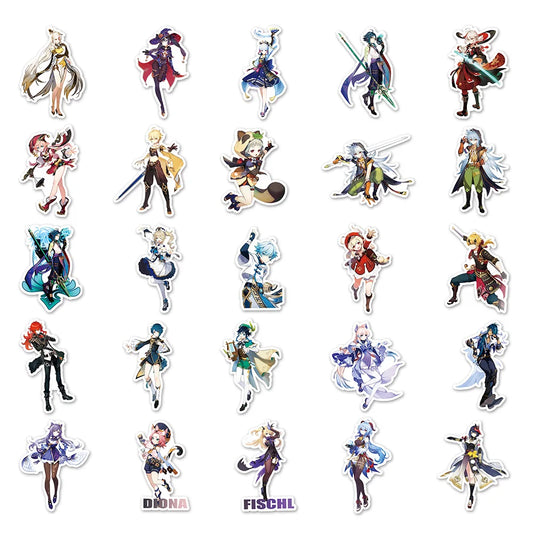 10/30/50PCS Genshin Stickers