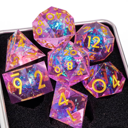Dice 7pcs Handmade. Many varieties to choose from.