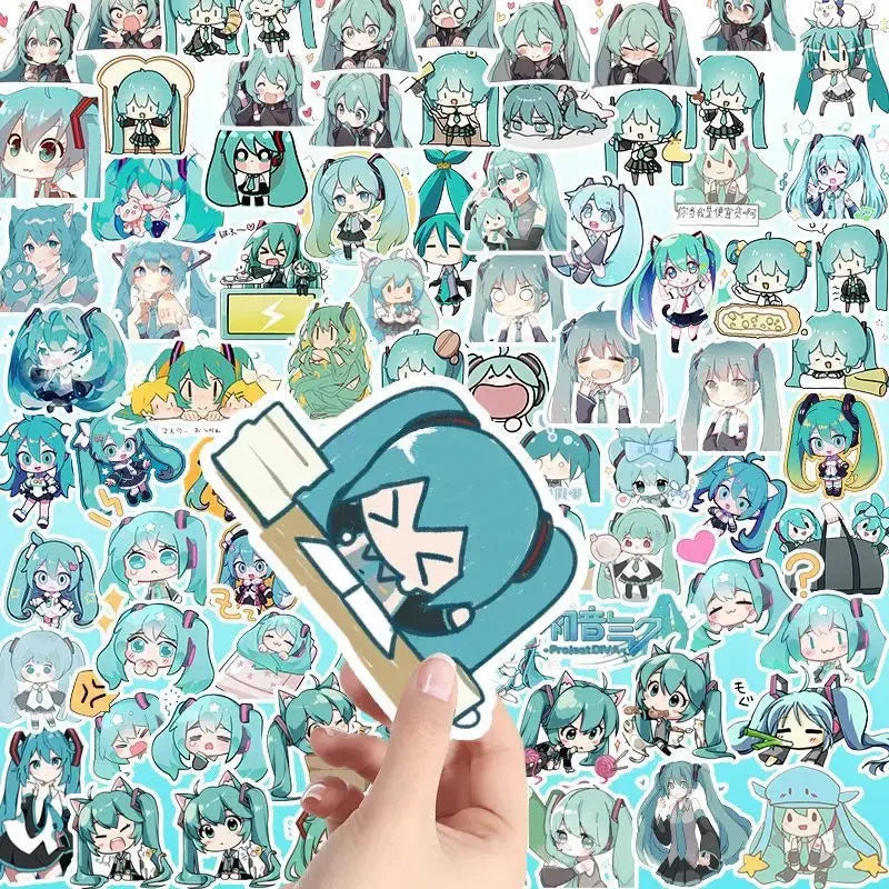 100PCS Kawaii HatsuneMiku Stickers