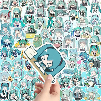 100PCS Kawaii HatsuneMiku Stickers