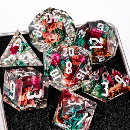 Dice 7pcs Handmade. Many varieties to choose from.