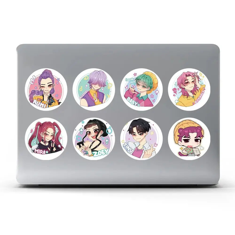 500Pcs/Roll Anime KPop Stickers
