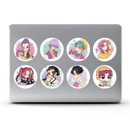 500Pcs/Roll Anime KPop Stickers