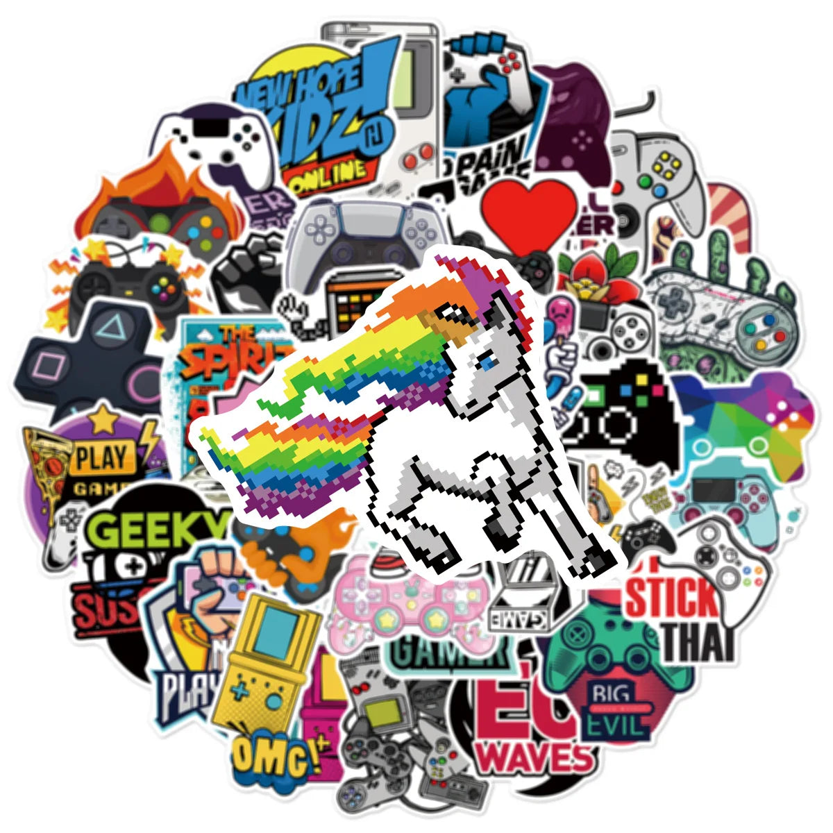 50PCS  Video Game Stickers