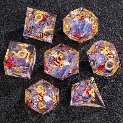 Dice 7pcs Handmade. Many varieties to choose from.