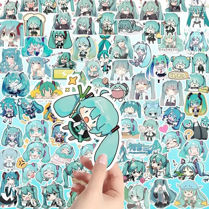 100PCS Kawaii HatsuneMiku Stickers