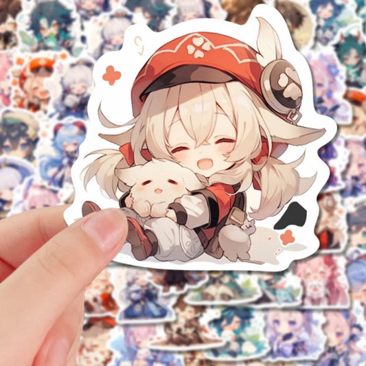 100PCS Cute Genshin Stickers